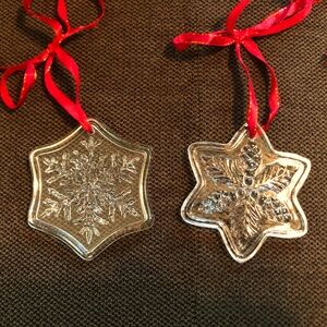Princess House Snowflake Christmas Ornaments